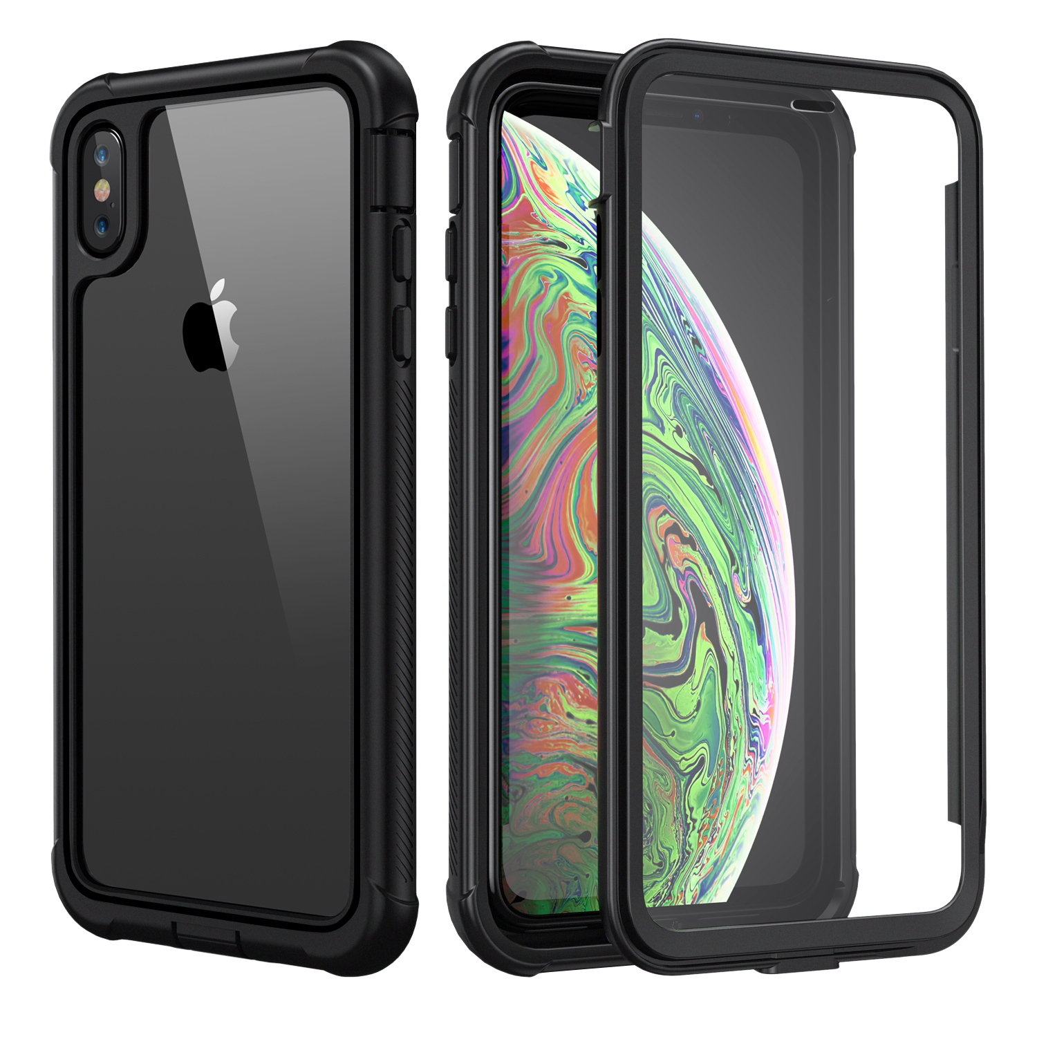 Seacosmo iPhone XS Max Case, Shockproof Dustproof Case [with Screen